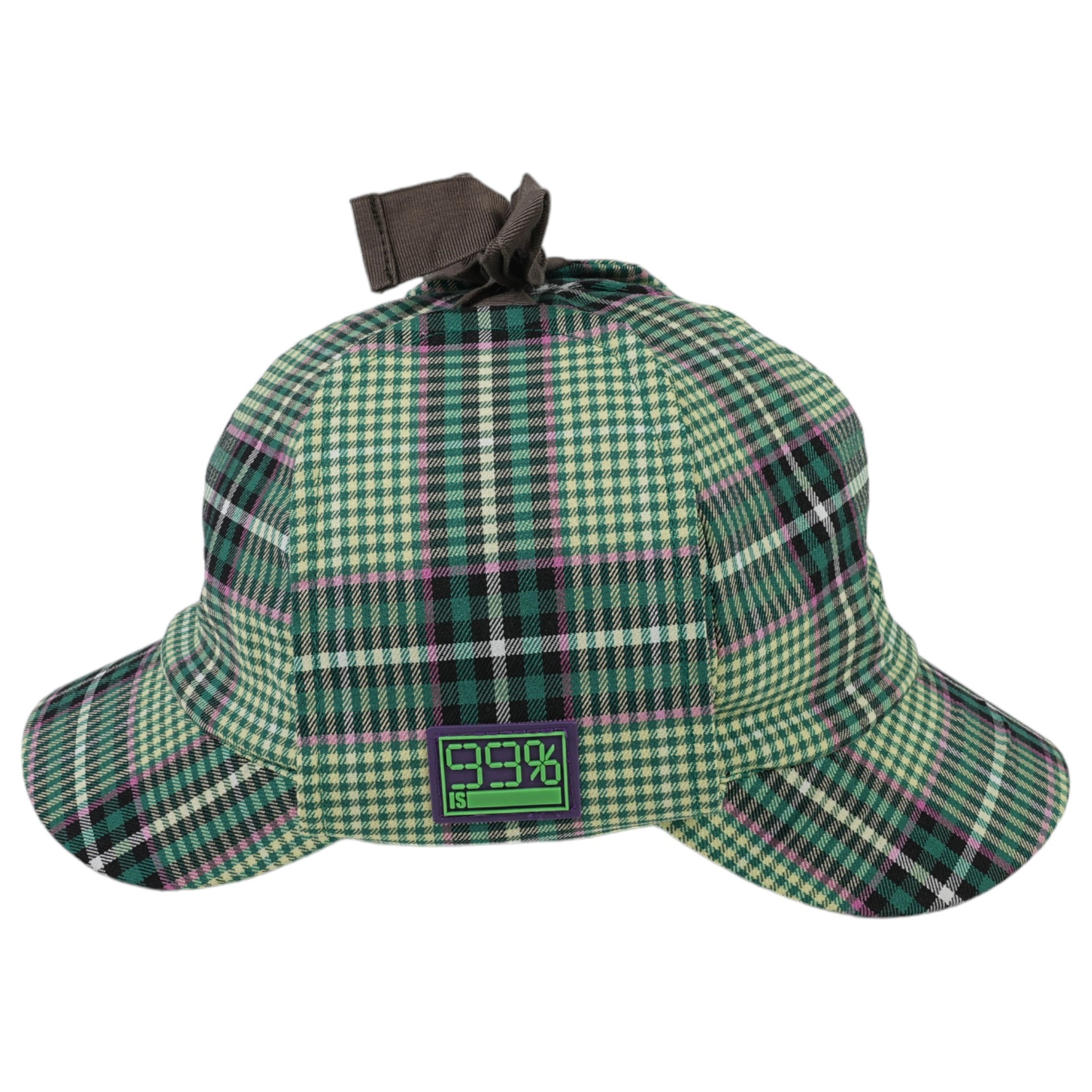 SHERLOCK HOLMES CHECK CAP / MIXED GREEN