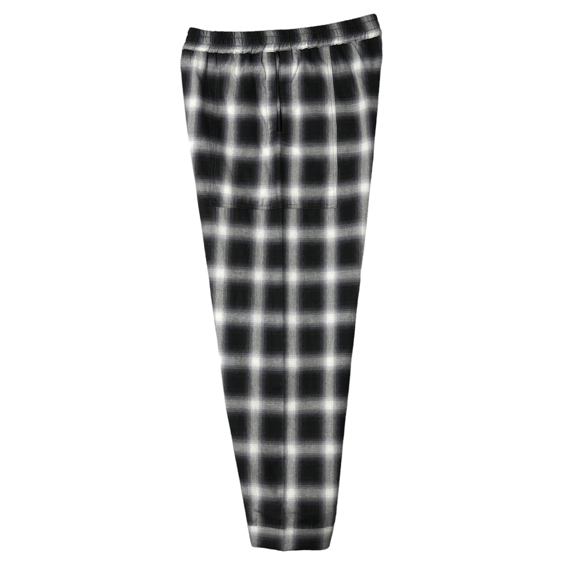 NIGHT PANTS OMBRE / B:BLACK OMBRE PLAID