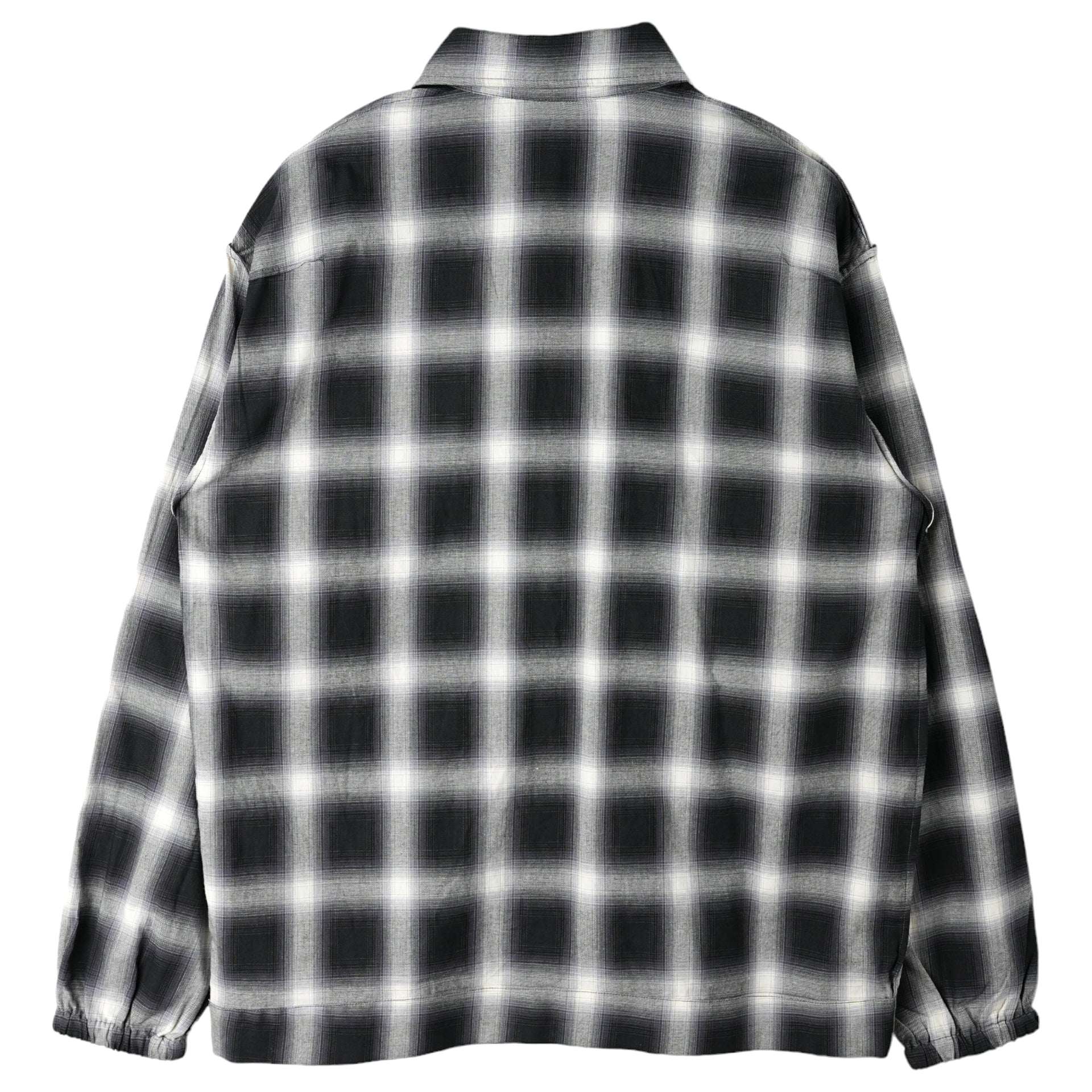 NIGHT SHIRT OMBRE / B:BLACK OMBRE PLAID