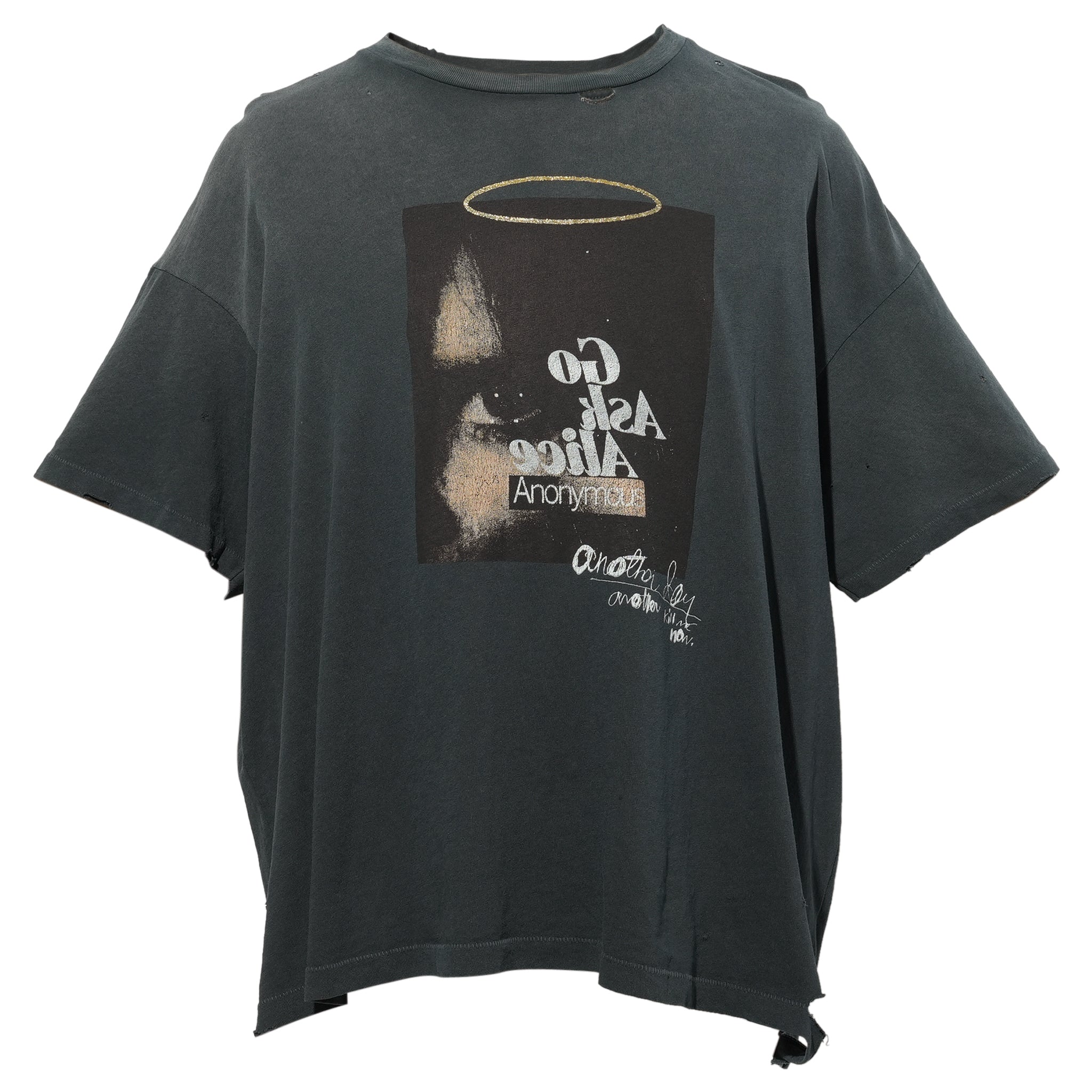 ASK ALICE TEE / VTG BLACK | GR8