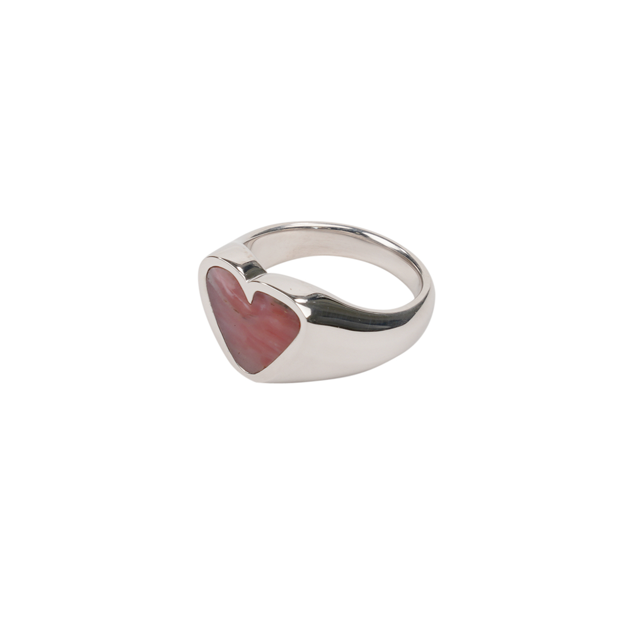 ROUGH HEART PINK OPAL STONE RING / SILVER | 198201111959 | GR8