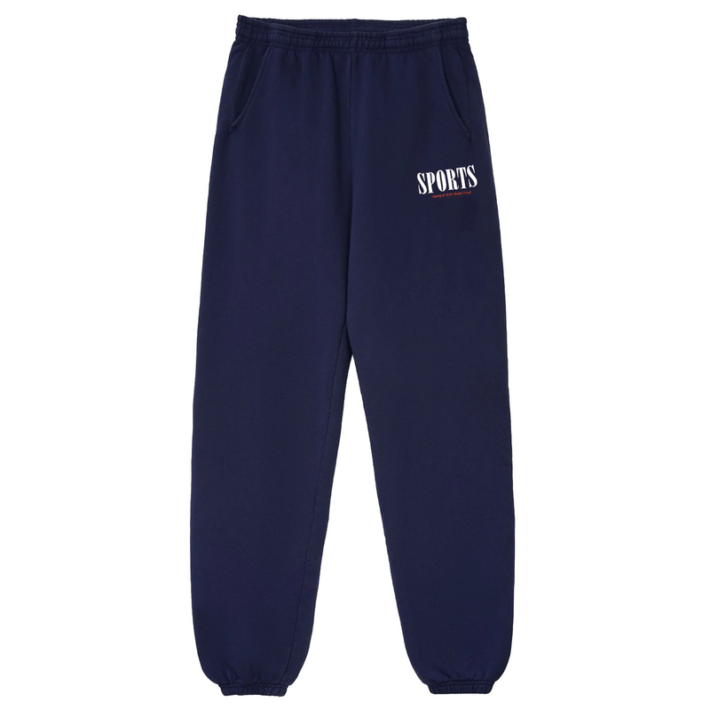 sporty sweat pants navy サイズM