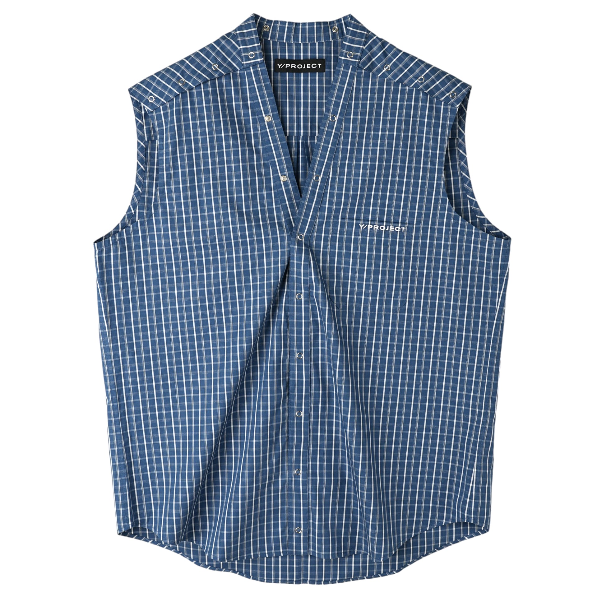 SNAP OFF GILLET / BLUE CHECK