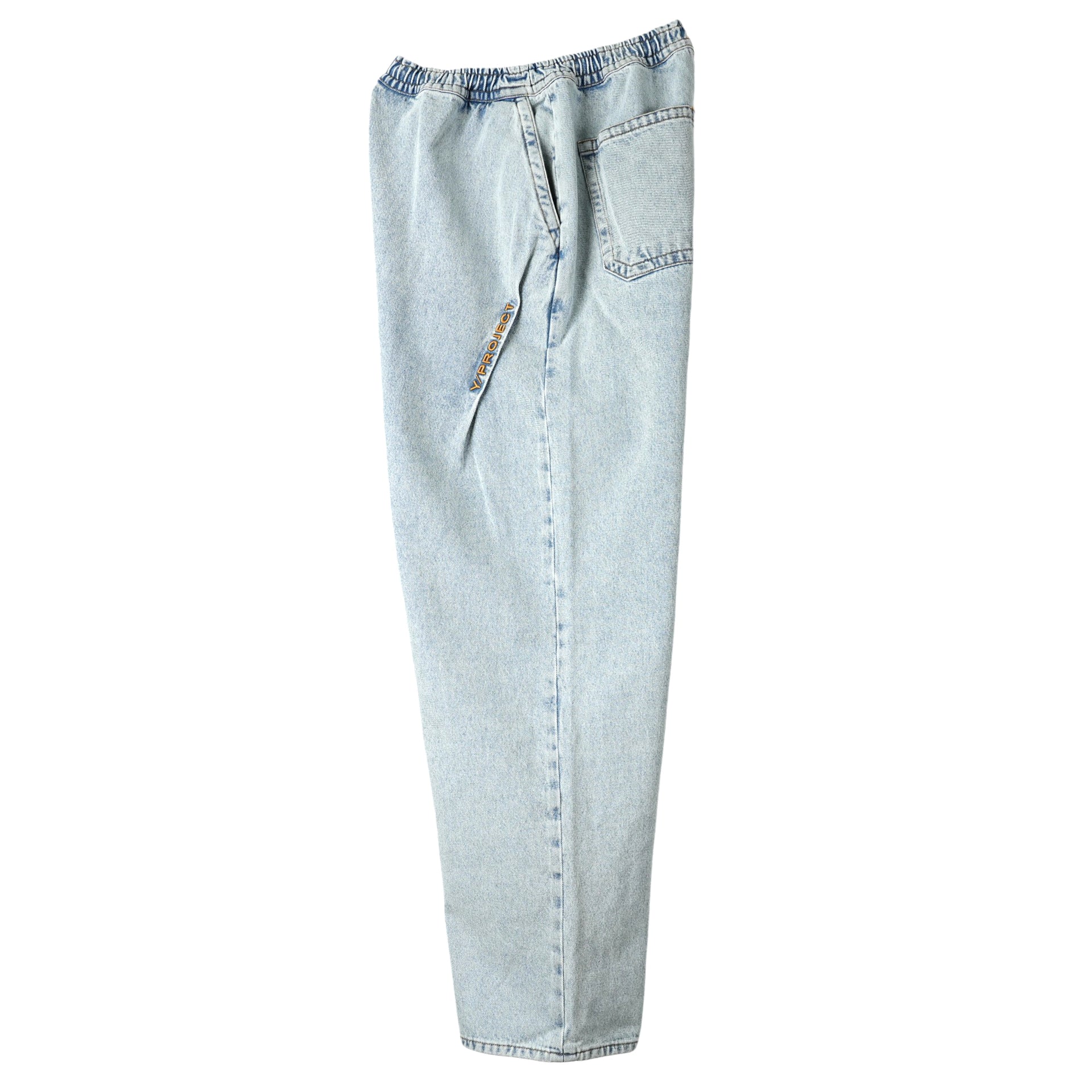 PINCHED LOGO SOUFFLE JEANS / ICE BLUE