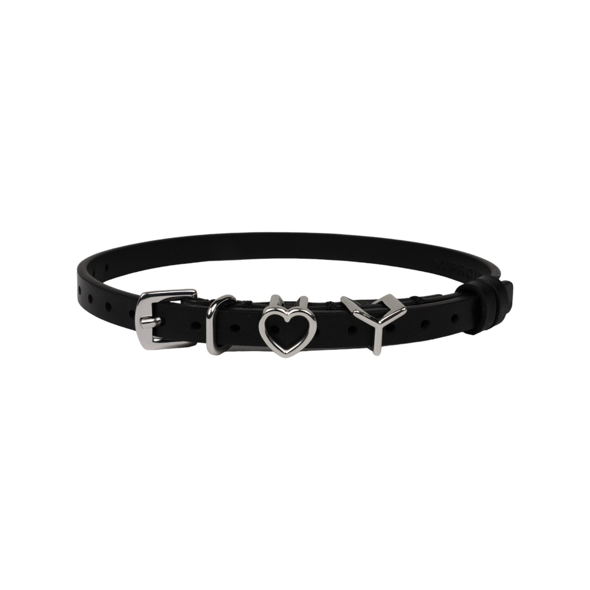 Y HEART CHOKER / BLACK