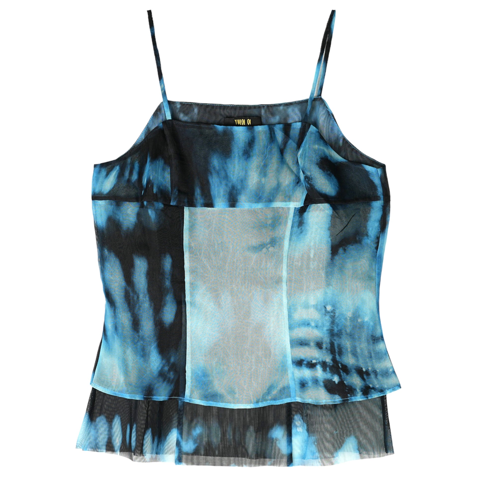 LAYERED PANELED TANK TOP / BLUE