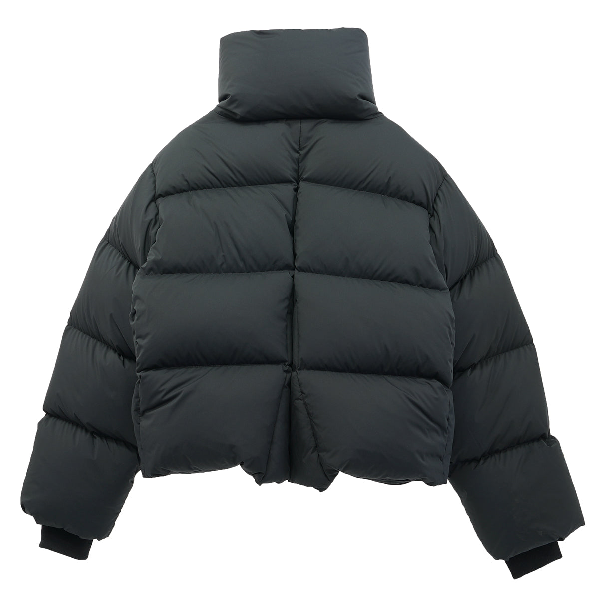 CROPPED ROLL-NECK PUFFER / BLACK | GR8
