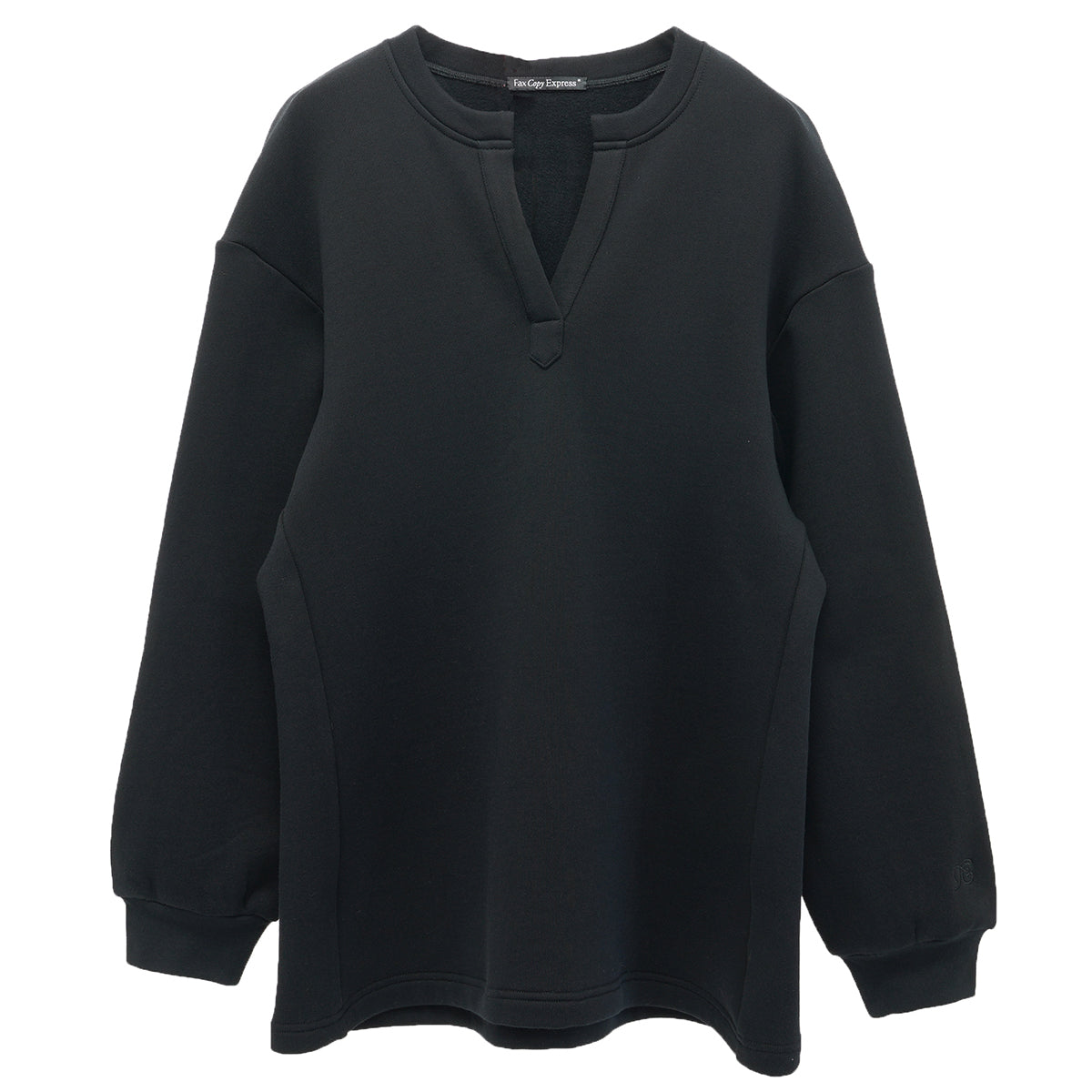 V-LAPELS SWEATSHIRT / BLACK | GR8