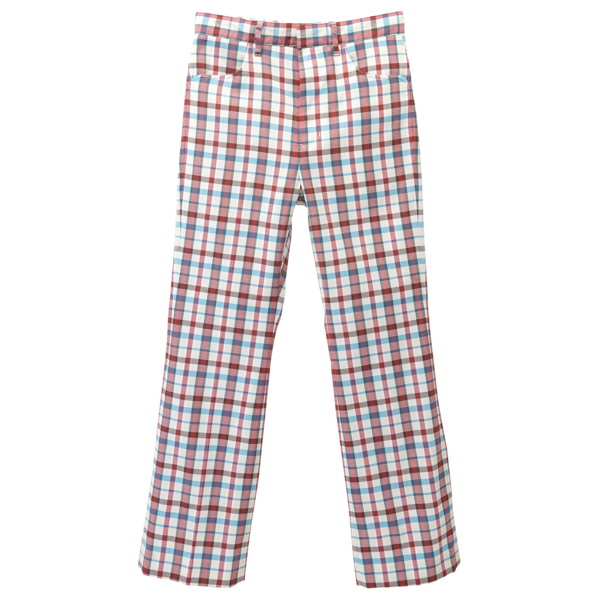 FLARE PANTS SOUVENIR CHECK / RED | 198201111959 | GR8