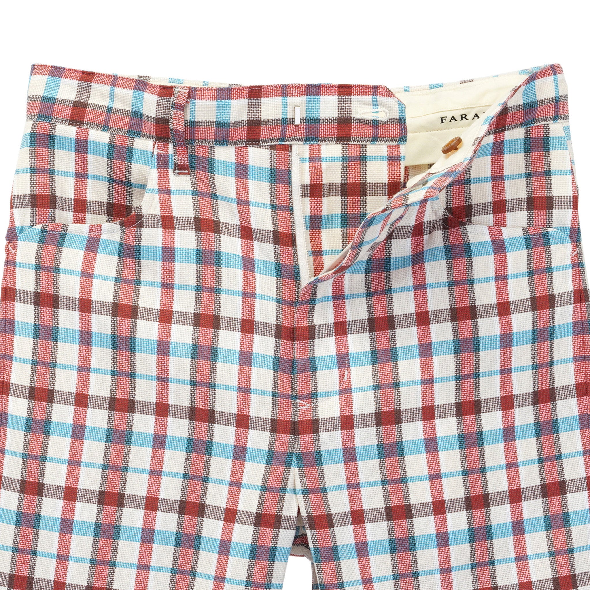 FLARE PANTS SOUVENIR CHECK / RED | 198201111959 | GR8