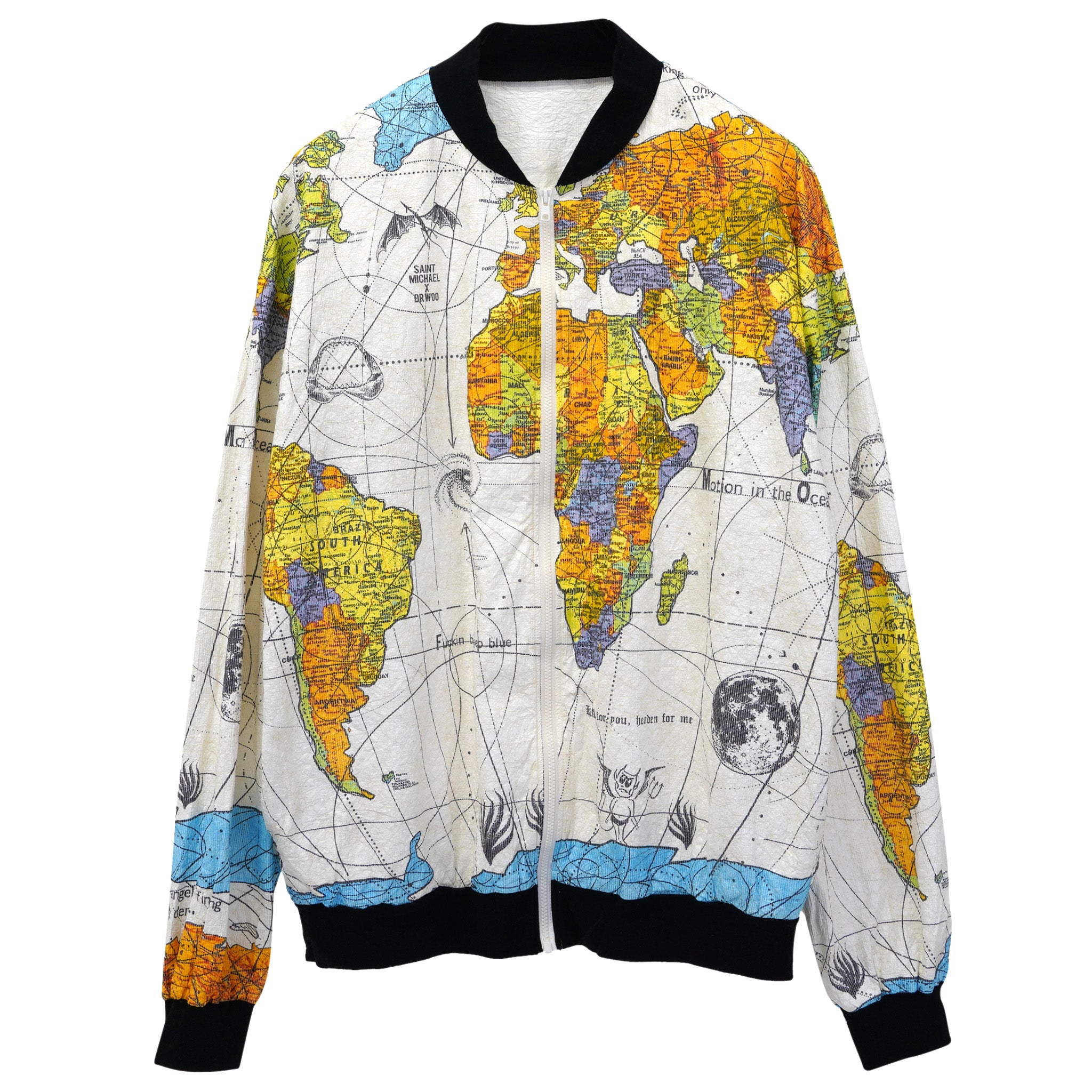 Dr.Woo DW_PAPER JACKET/WORLD MAP / WHITE | 198201111959 | GR8