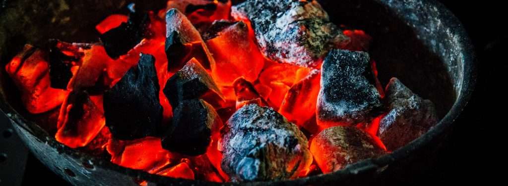 Hot coals