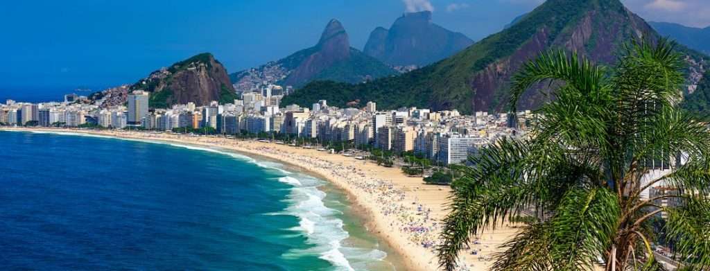 Copacabana Beach in Rio de Janeiro, Brazil, near other great beaches.