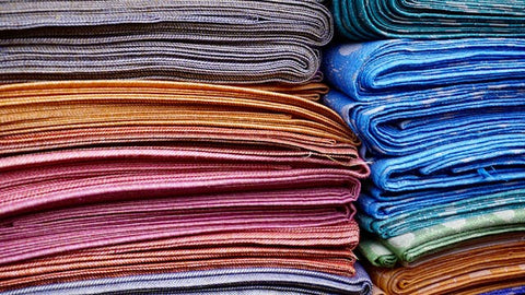 UV protective fabrics stacked up
