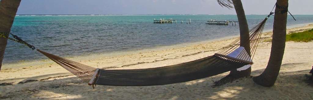 Shaded Hammock in Caribbean