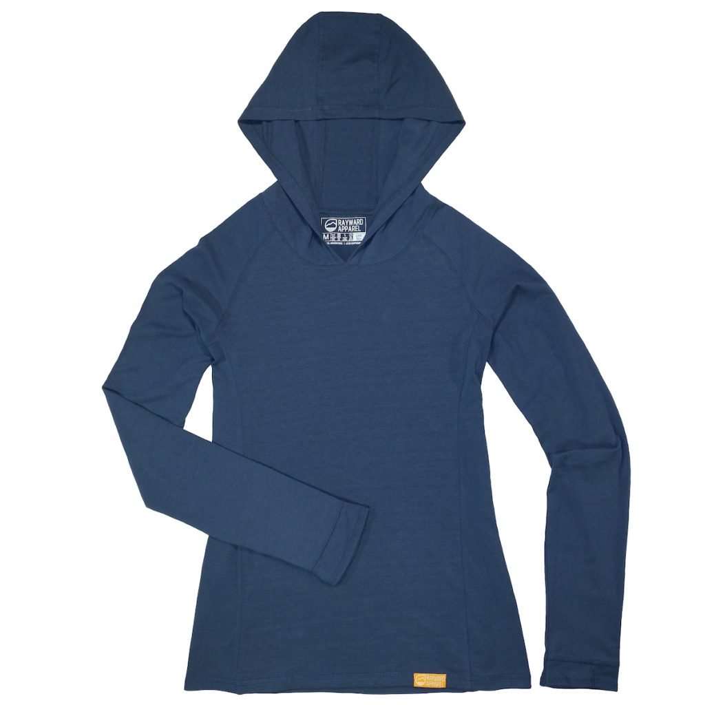 Rayward Apparel's Women's Sun Bound Hoodie, Tidal Blue