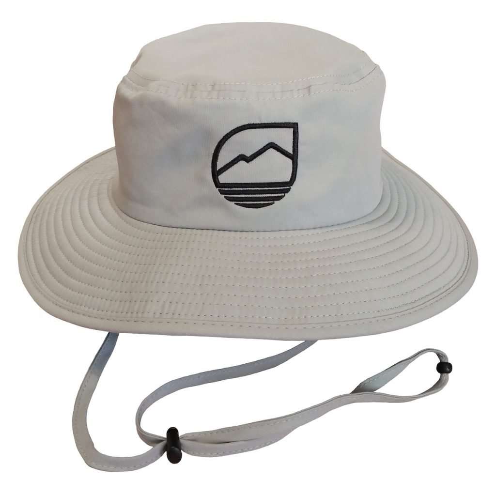 Front of Rayward Apparel's Sun Ops UPF 50+ Bucket Hat in Glacier Gray