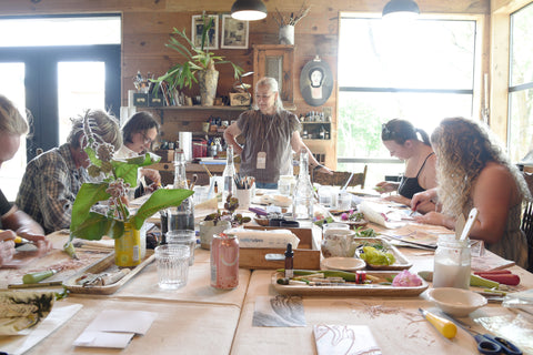 Artist's workshop in the Bee house studio