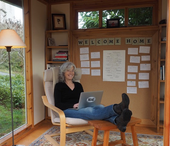 Erica Bauermeister in her writing room