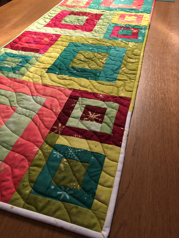 Festive quilted table runner