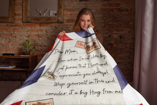 Gifts for Mom, Birthday Gifts for Mom, Blanket to My Mom Gift from Daughter  Son, Mother's Day Gift, Mom Letter Blanket - Stunning Gift Store