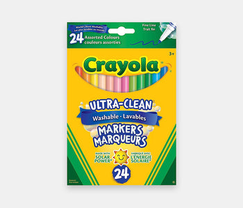 A box of 24 fine line crayola washable markers.