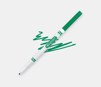 A green fine line crayola marker.