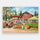 63-piece adapted puzzle for people living with dementia depicting a Farmer’s Market selling pumpkins and apples.