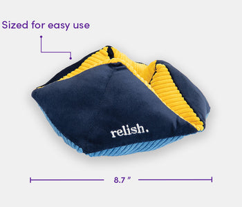 The Relish tactile-turn designed for people living with dementia, including its dimensions and features.