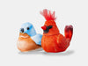 The two walker squawker interactive musical birds from Joy for All for people living with dementia.