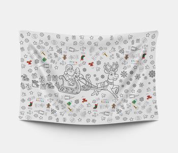 The rectangular christmas Bimoo washable tablecloth.