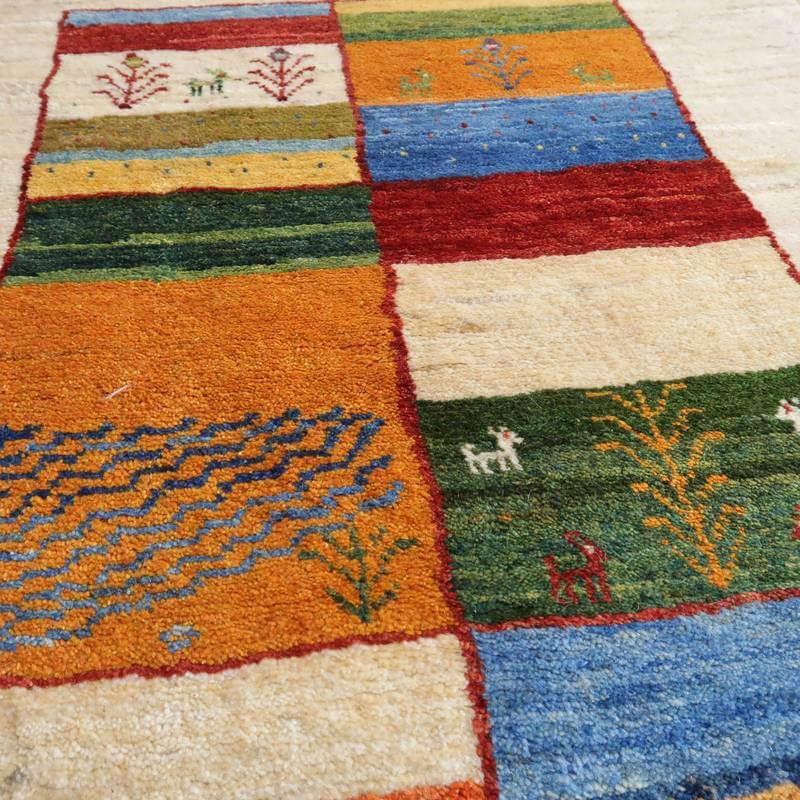 ギャッベ 150×100cm（BM-10451） – ギャッベ（ギャベ）＆ペルシャ絨毯