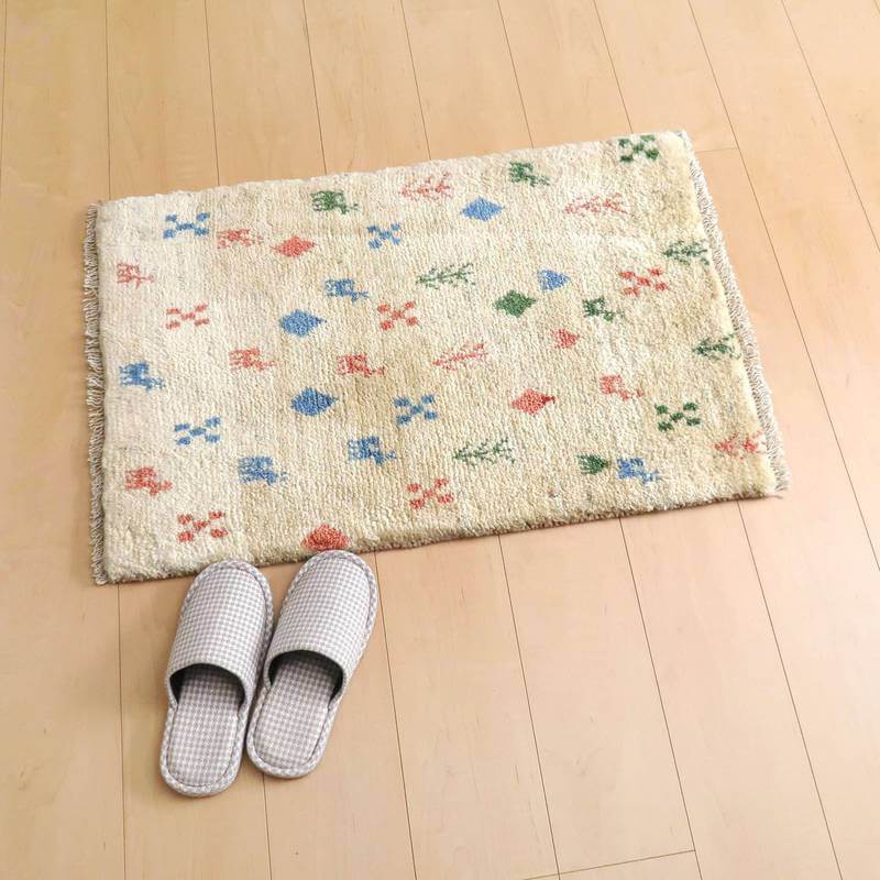83×57cm【手織り ペルシャ絨毯ギャッベ】ギャベ 手織り絨毯 | www