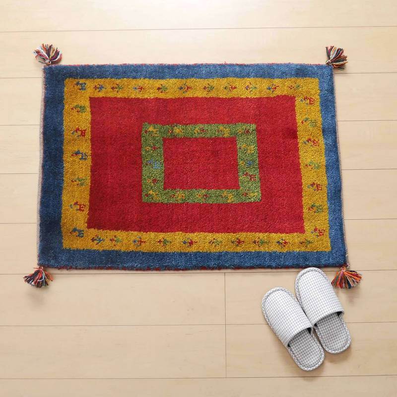 ギャッベ 92×62cm（BSS-66658） – ギャッベ（ギャベ）＆ペルシャ絨毯の