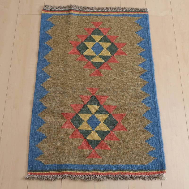 95×63cm【パキスタン手織り絨毯】 ペルシャ絨毯 - ラグ