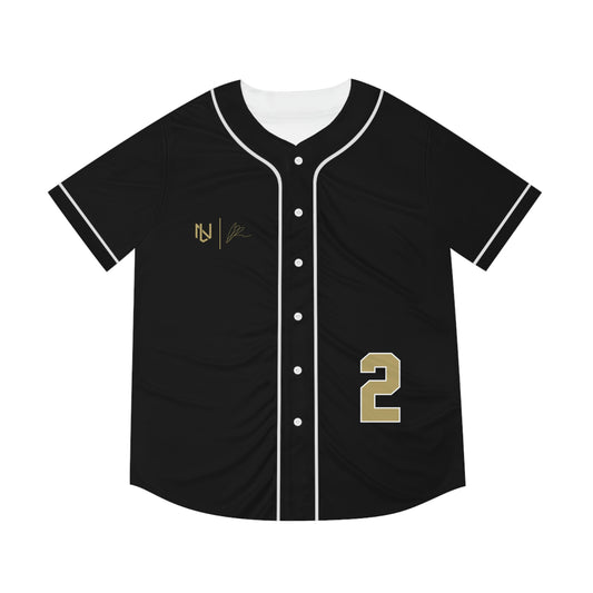 Printify Zack Austin Baseball Jersey (Black)