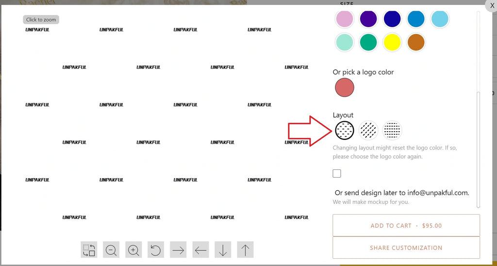 custom tissue paper layout pattern