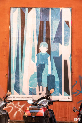 Poster art, water, YELETRES per We World Onlus, un progetto di Cheap Festival, foto di Margherita Caprilli