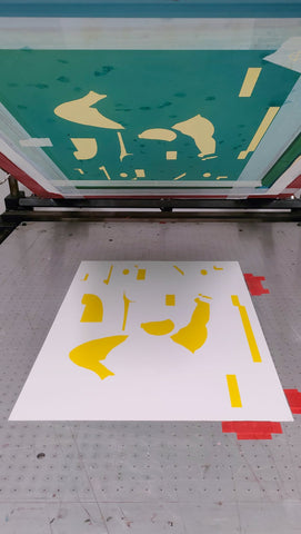POSTER ART: Riot not Diet - Silkscreen print - Manufacturing process, photo
