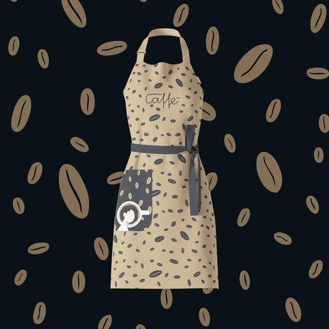 caffè grembiule donna mockup