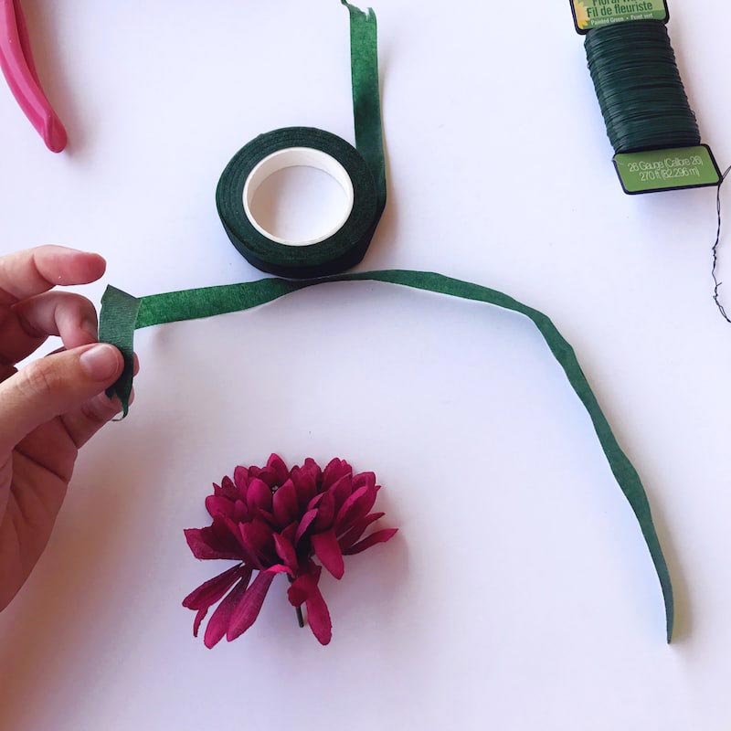 tuto couronne de fleurs bricolage