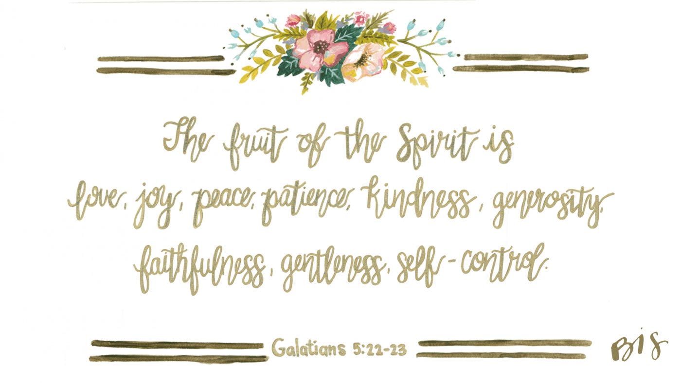 The Fruit of the Spirit  Galatians 52223  Bible verse posters Bible  verse art Bible verse prints