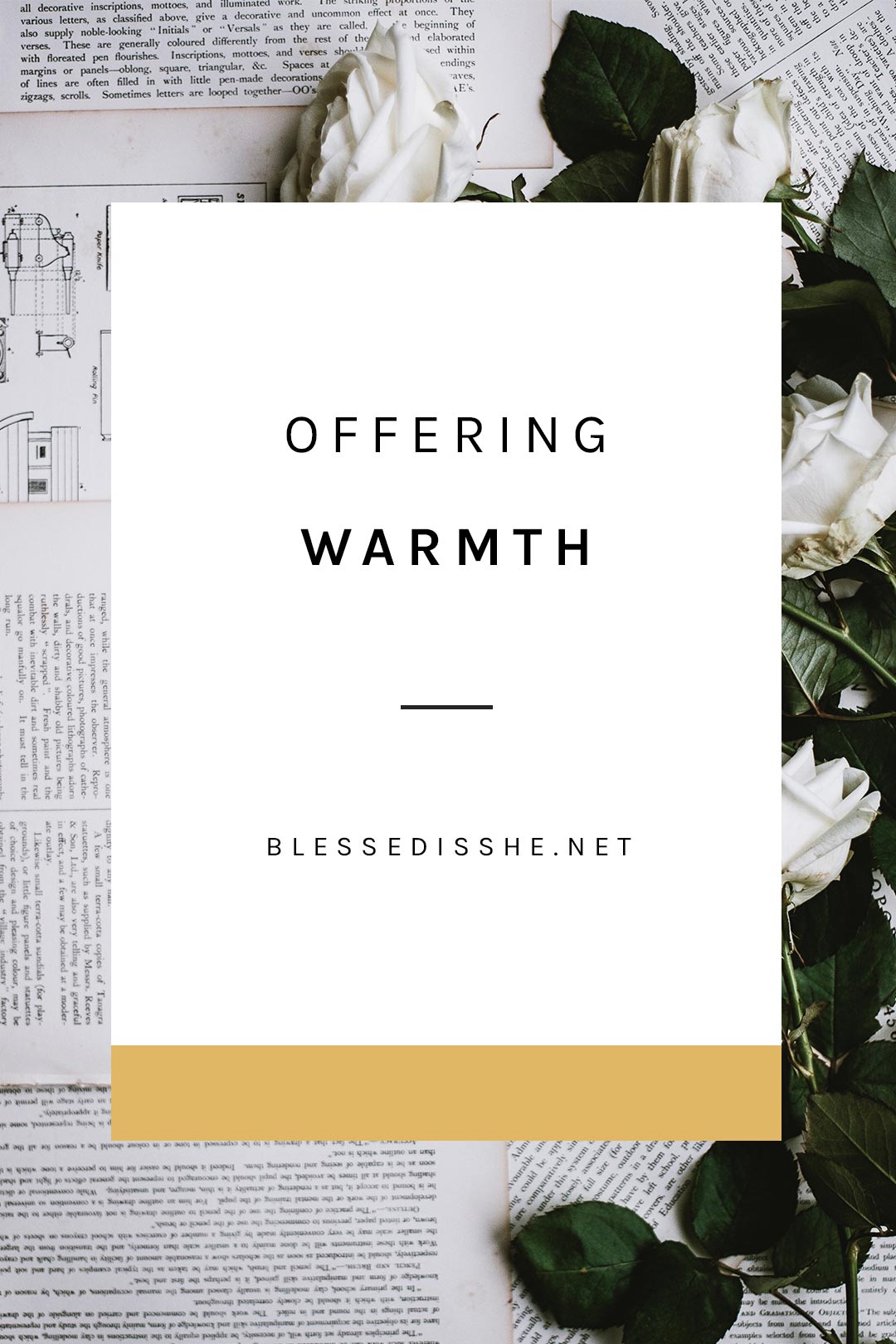 offering warmth and welcome