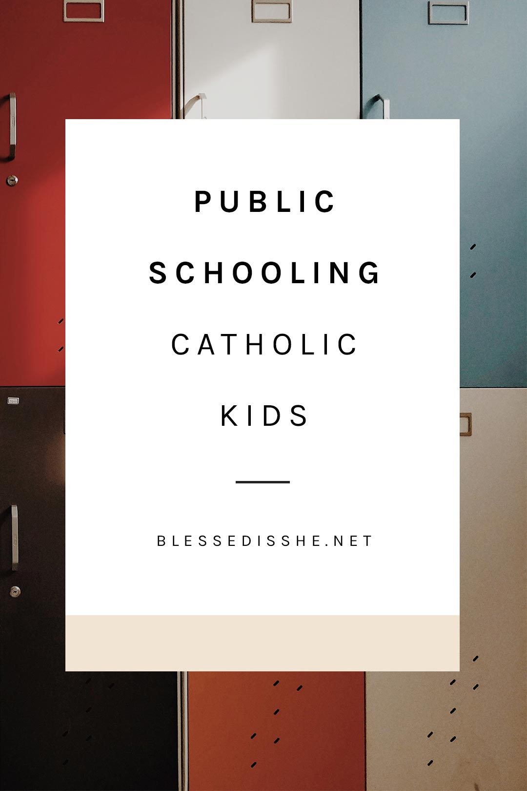 enfants catholiques à l'école publique