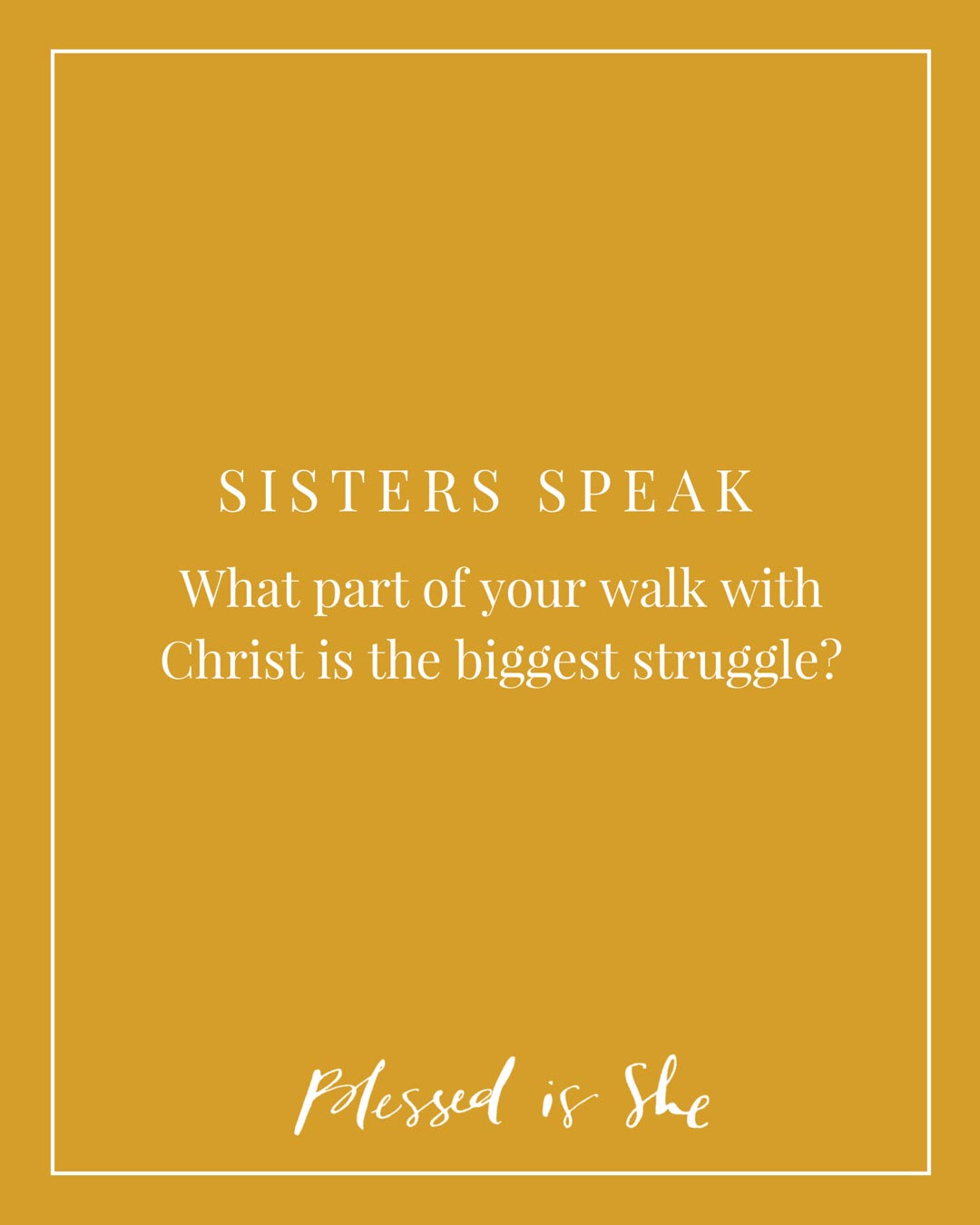 sisters speak pt 1