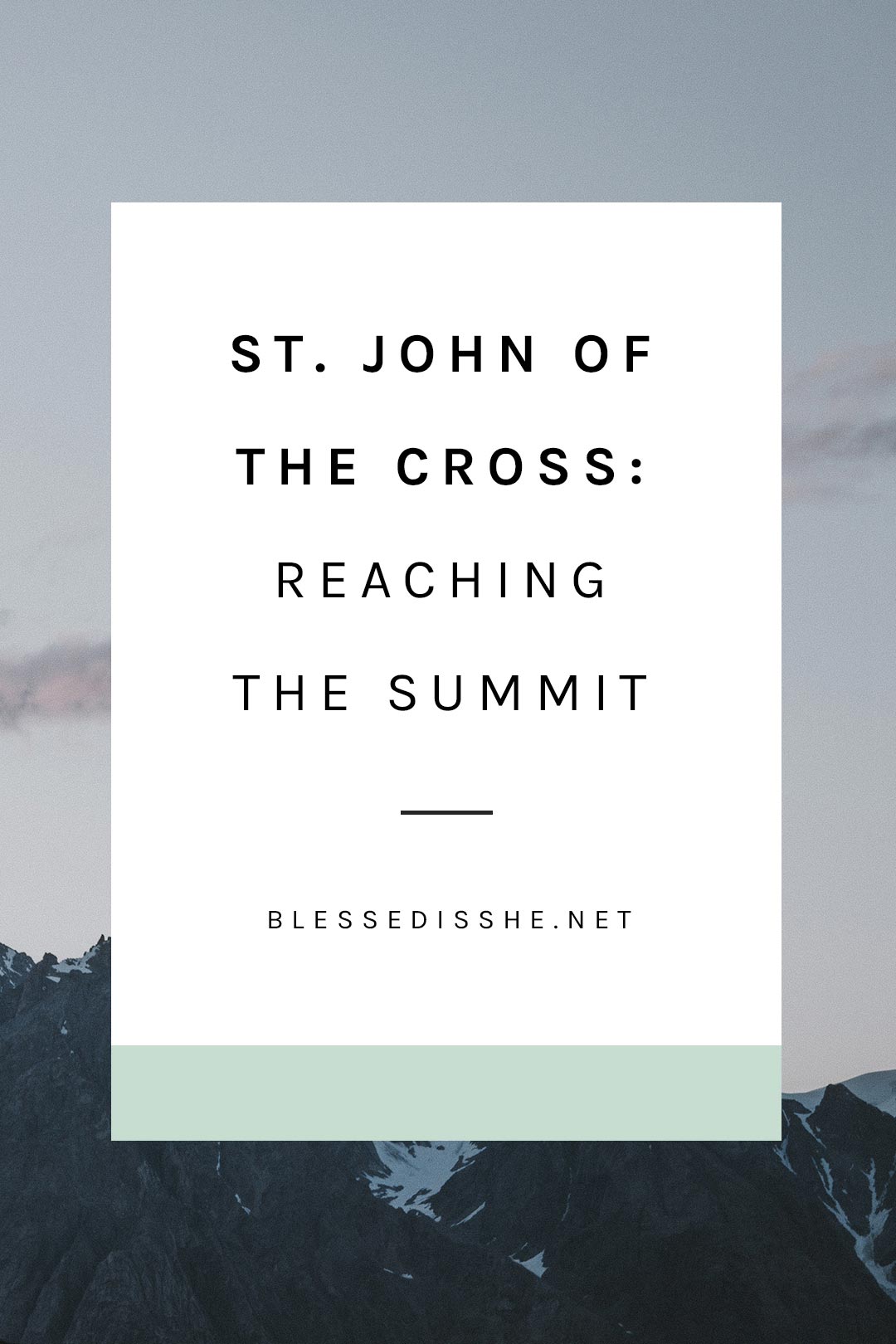 st. john of the cross feast day reflection