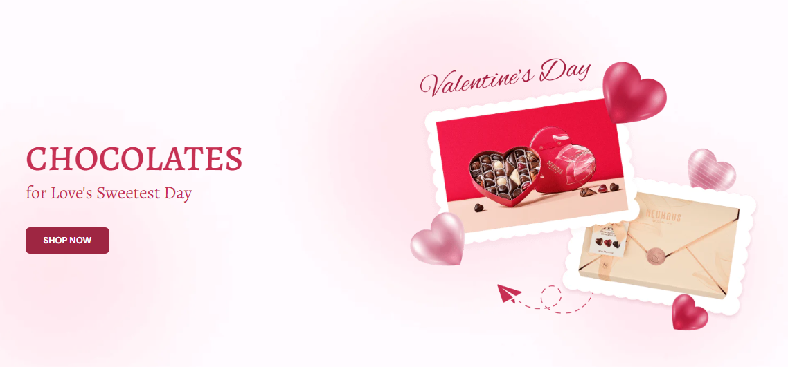 best shopify landing page for valentine