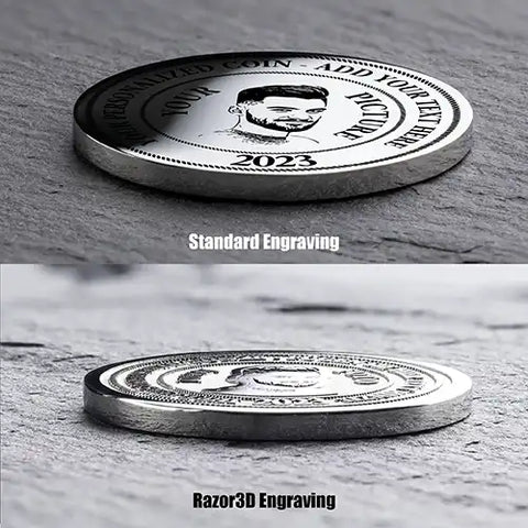 Our Personalized Coin - Types of Engraving Comparison