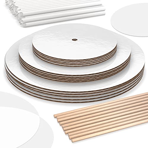 Five-Tier Kit (12, 10, 8, 6, 4 Boards with Wooden Dowels
