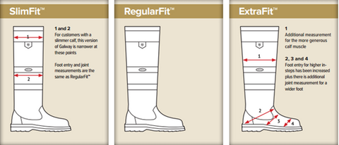 Dubarry Galway size guide